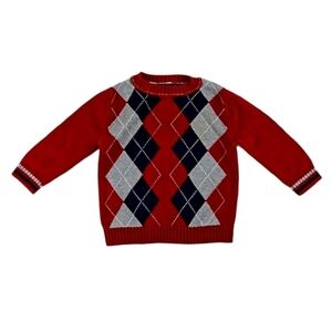 Cherokee Cotton Argyle Sweater, 24 Mos
